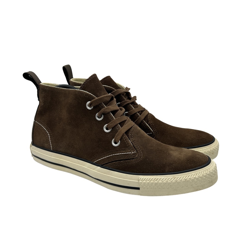Converse All Star Shoes Mens Sz‎ 8 Brown Suede High Top Casual Lace Up Retro